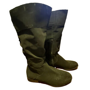 Style & Co Kelimae Black Knee High Boots Women’s Size 8M Round Toe Pull On